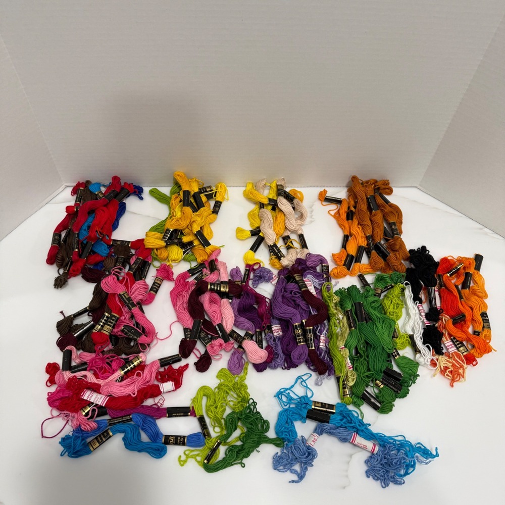 Lot of 100+ IRIS Embroidery Floss 100% Cotton Mostly New Assorted Colors